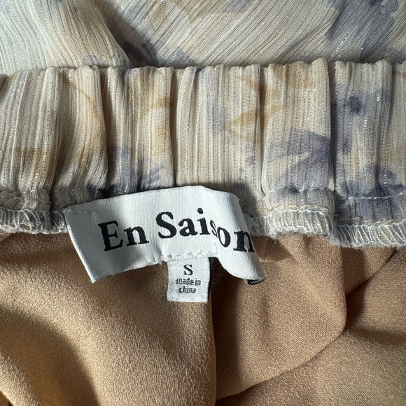 Anthropologie En Saison Pleated Floral kika Skirt size small - Picture 13 of 13